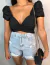 Cropped bruna - manga princesa preto