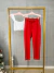 Calça alfaiataria insp zara com cinto - vermelho na internet