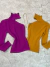 Image of Blusa nula manga tricot - roxo