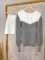 Blusa tricot over geométrico - cinza on internet