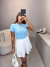 Saia plissada - off white - loja online