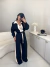 Conjunto de bomber e calça na alfaiataria marrant - preto com nude - comprar online