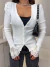 Blusa manga longa em modal com aplicação de renda no punho - off white - comprar online