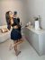 Top cropped luxo perolado manga longa - preto - buy online