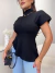 Blusa de manga assimétrica em tricot premium - preto - comprar online