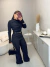 Blusa cacharrel tricot premium - detalhe dedinho - preto on internet