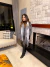 Imagem do Trijunto alfaiataria com blazer cropped e saia - cinza