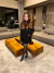 Trijunto alfaiataria com blazer cropped e saia - preto - comprar online