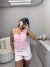 Blusa colete nula manga - rosa - comprar online