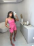 Conjunto de linho 3 peças - rosa - comprar online