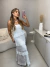 Vestido arraial tricot rendado - branco na internet