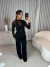 Conjunto de calça e colete frente única premium - preto - buy online