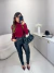 Calça de couro mom cós alto - preto - online store