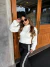 Max Cropped tricot premium manga puffer - off White - comprar online