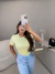 Imagem do Blusa canelada premium com manguinha - amarelo