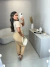 Calça alfaiataria insp zara com cinto - nude - loja online
