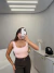 Body em microfibra decote quadrado - rosa bebê - loja online