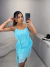 Vestido virgínia camadas em tule - azul - buy online