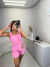 Conjunto alfaiataria short e blusa assimétrica - rosa - Amor de Peça - Looks Femininos Estilosos, Loja de Roupa Feminina Online