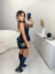 Conjunto alfaiataria short e blusa assimétrica - preto na internet