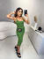 Vestido mídi tricot modal versace - verde - comprar online