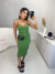 Vestido mídi tricot modal versace - verde - loja online