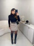 Saia xadrez com cinto - preto - buy online