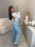 Body manga longa tule com detalhe no busto - off white on internet