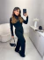 Cropped manga longa com gola alta em tricot - preto - loja online