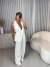 Conjunto de calça e colete frente única premium - off white na internet