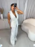 Conjunto de calça e colete frente única premium - off white - comprar online