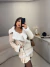 Imagem do Jaqueta de couro importada com pelúcia premium - off white