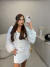 Casaco tricot premium peluciado com botões dourados - off white - Amor de Peça - Looks Femininos Estilosos, Loja de Roupa Feminina Online