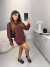 Conjunto de camisa manga longa e short - marrom - comprar online
