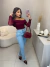 Cropped tule ombro a ombro - cherry on internet