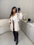 Saia xadrez com cinto - off white - Amor de Peça - Looks Femininos Estilosos, Loja de Roupa Feminina Online