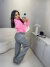 Calça jeans wide leg 100% algodão - cinza - Amor de Peça - Looks Femininos Estilosos, Loja de Roupa Feminina Online