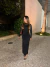 Imagem do Vestido franzido manga longa - preto