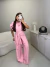 Conjunto alfaiataria marrant calça e blusa com botões amarração - rosa - Amor de Peça - Looks Femininos Estilosos, Loja de Roupa Feminina Online