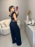 Calça pantalona beach - preto - comprar online