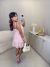 Imagem do Vestido de alcinha com camadas no crepe premium - rosa