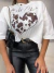 Cropped t-shirt boho vaquinha - off white - comprar online