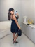 Imagem do Vestido de alcinha com camadas no crepe premium - preto