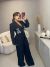 Blazer em alfaiataria com aplicação pedraria luxo - preto