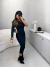 Imagem do Vestido midi franzido nula manga longa - preto