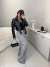 Calça jeans wide leg 100% algodão - cinza - Amor de Peça - Looks Femininos Estilosos, Loja de Roupa Feminina Online