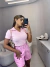 Blusa basic gola polo - rosa - comprar online