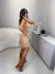 Vestido de alcinha com strass - nude na internet