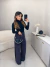 Image of Calça luxo pantalona com aplicações brilhos - preto