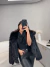 Casaco de pelo importado - preto - comprar online